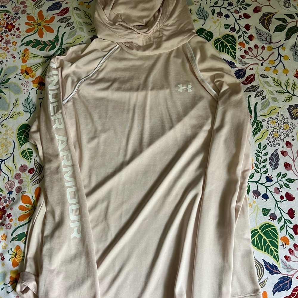 Under Armour Pink Long Sleeve Hoodie Relaxed Fit